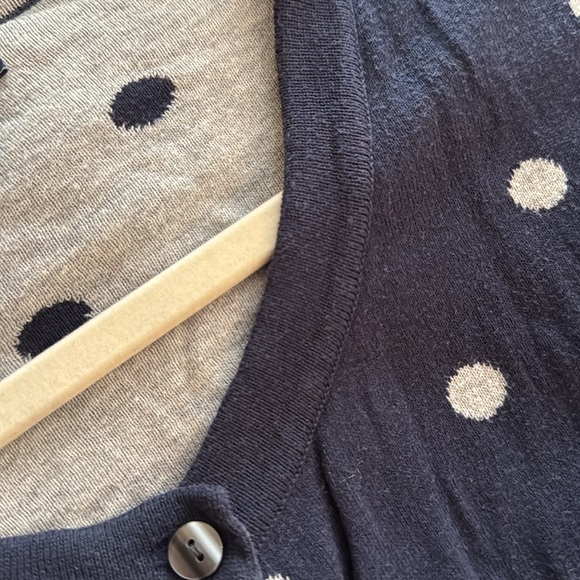 Navy Tommy Hilfiger Polka Dotted Cardi - Picture 2 of 4